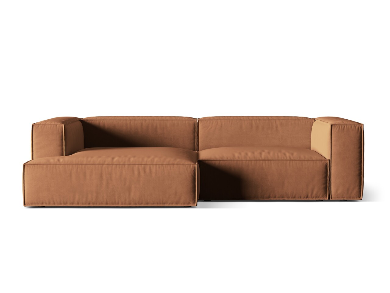 Coltar modular stanga 4 locuri, Nuria-88, Micadoni Home, 292x147x72 cm, catifea, miere Colțare